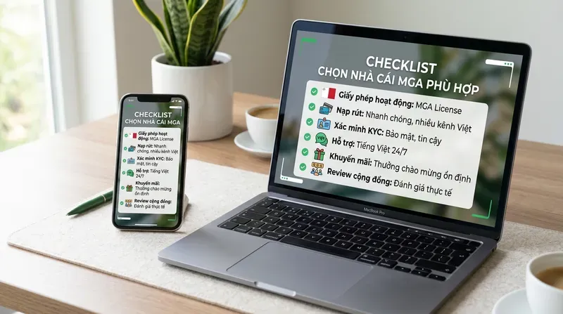 Checklist chọn nhà cái có MGA phù hợp: đừng chỉ nhìn license
