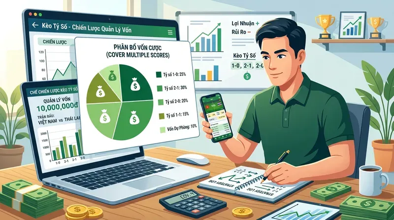 Chiến Lược Đặt Cược Kèo Tỷ Số Hiệu Quả Và Quản Lý Vốn