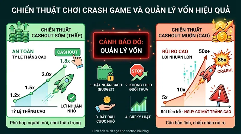 Chiến Thuật Chơi Crash Game Và Quản Lý Vốn Hiệu Quả