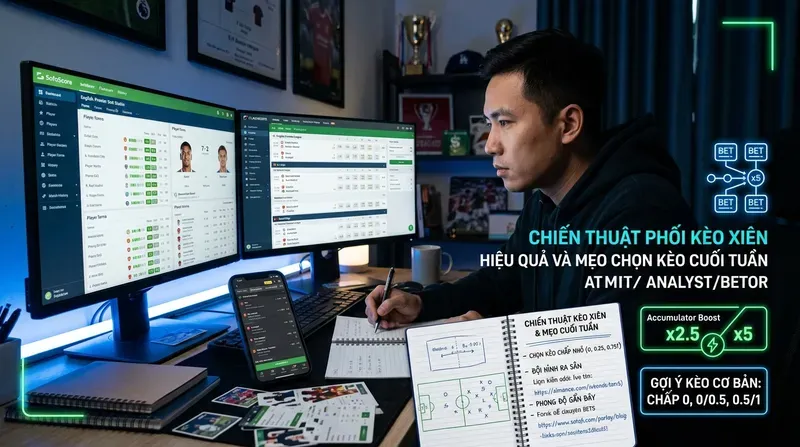 Chiến Thuật Phối Kèo Xiên Hiệu Quả Và Mẹo Chọn Kèo Cuối Tuần