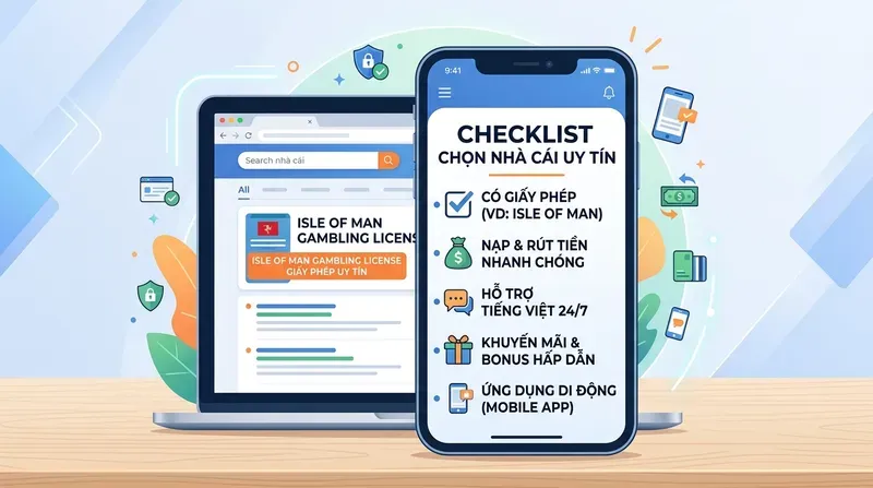 Vin88 6 Có nên ưu tiên nhà cái có giấy phép Isle of Man khi đăng ký không?