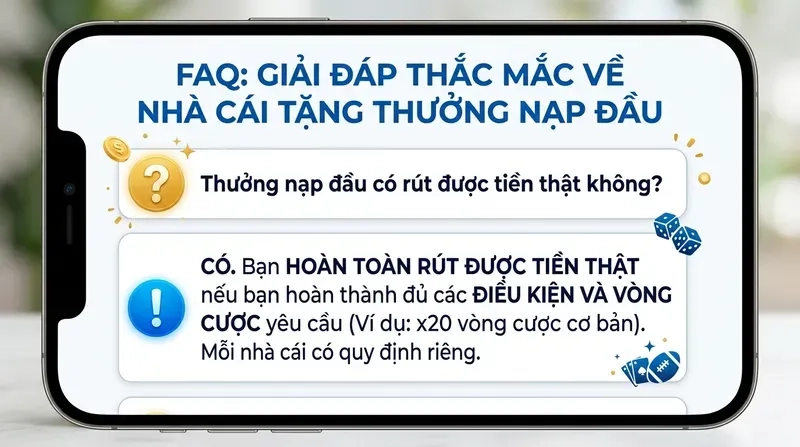 FAQ: Giải Đáp Thắc Mắc Về Nhà Cái Tặng Thưởng Nạp Đầu