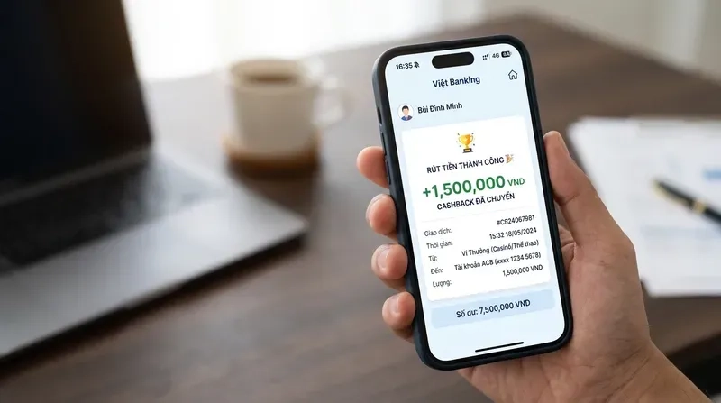 Hướng Dẫn Claim Và Rút Cashback Nhanh Nhất Qua Ngân Hàng Việt Nam