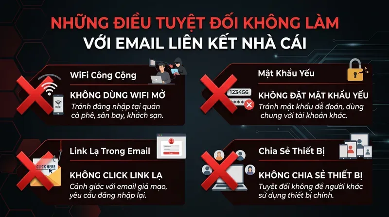 Cách Bảo Vệ Email Liên Kết Với Nhà Cái An Toàn 6 Những Điều Tuyệt Đối Không Làm Với Email Liên Kết Nhà Cái