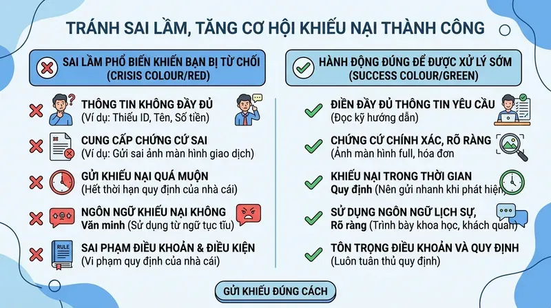 Những Sai Lầm Phổ Biến Khiến Khiếu Nại Bị Từ Chối Và Cách Phòng Ngừa