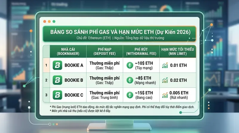 SV88 6 Phí Giao Dịch ETH và Hạn Mức Nạp Rút Tại Nhà Cái