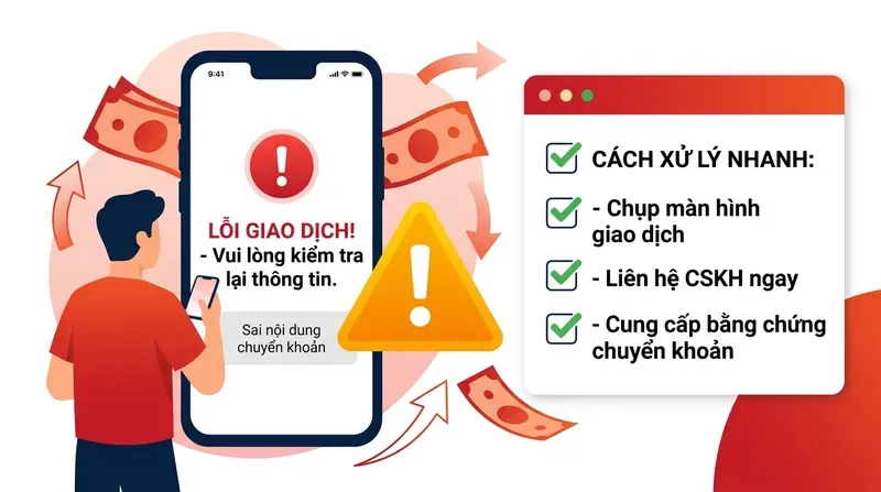 Vin88 7 Các Lỗi Thường Gặp Khi Dùng Chuyển Khoản Ngân Hàng Và Cách Xử Lý