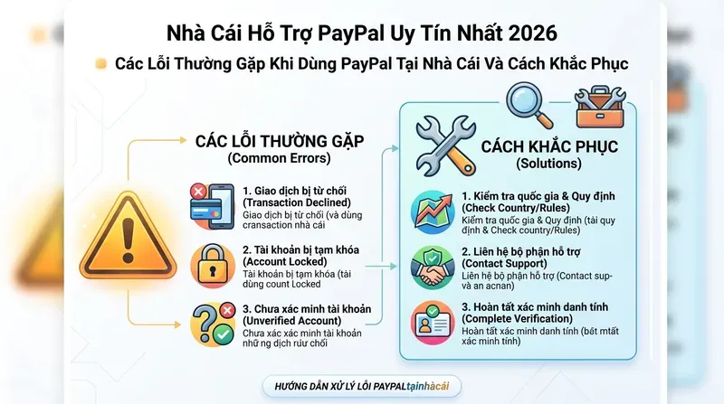 Betway 7 Các Lỗi Thường Gặp Khi Dùng PayPal Tại Nhà Cái Và Cách Khắc Phục
