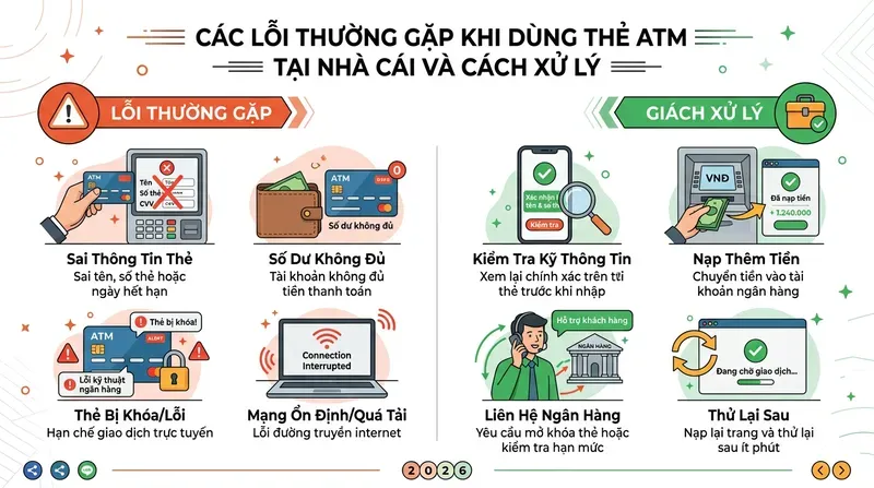 Vin88 7 Các Lỗi Thường Gặp Khi Dùng Thẻ ATM Tại Nhà Cái và Cách Xử Lý