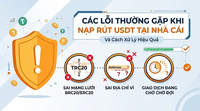 SV88 7 Các Lỗi Thường Gặp Khi Nạp Rút USDT Tại Nhà Cái Và Cách Xử Lý