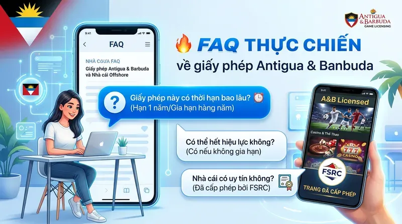 FAQ thực chiến về giấy phép Antigua & Barbuda và nhà cái offshore