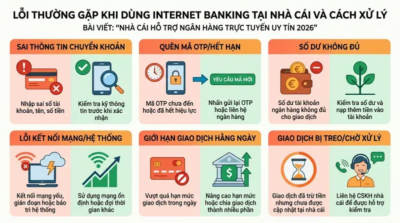 Vin88 7 Lỗi Thường Gặp Khi Dùng Internet Banking Tại Nhà Cái Và Cách Xử Lý