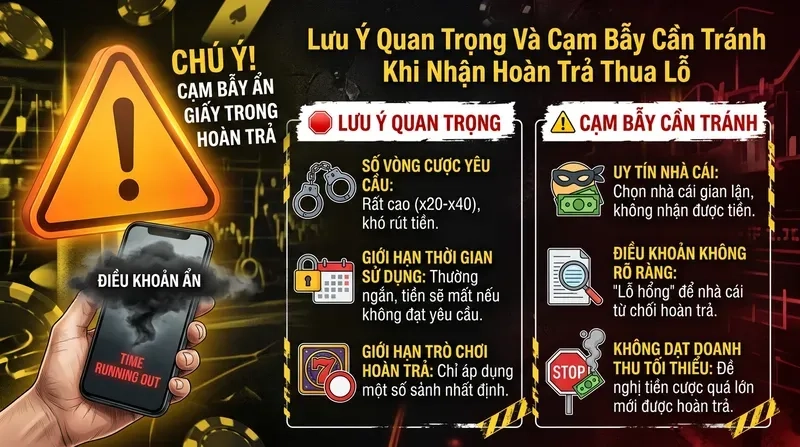 Lưu Ý Quan Trọng Và Cạm Bẫy Cần Tránh Khi Nhận Hoàn Trả Thua Lỗ