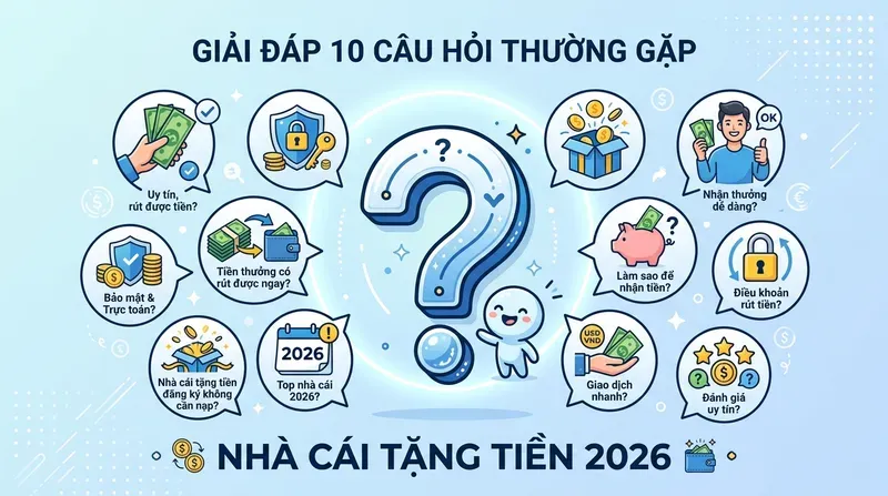 FAQ - Giải Đáp 10 Câu Hỏi Thường Gặp Về Nhà Cái Tặng Tiền