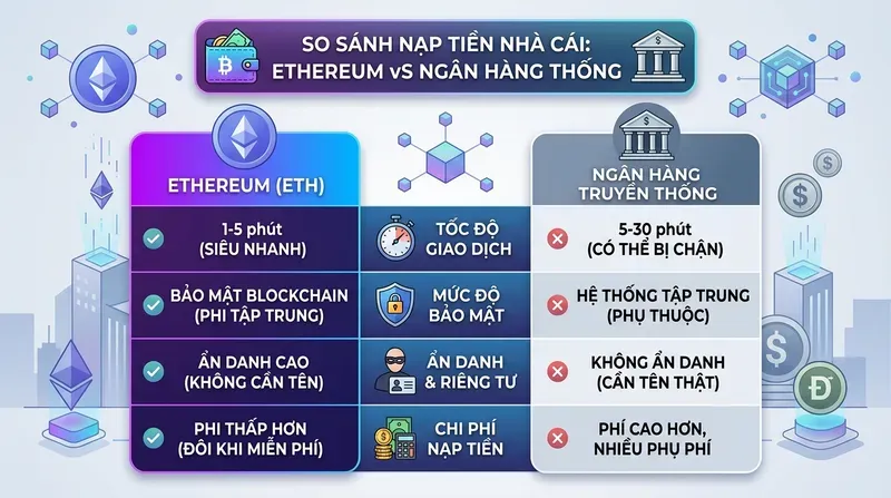 SV88 8 So Sánh ETH Với Ngân Hàng Truyền Thống Khi Nạp Tiền Nhà Cái