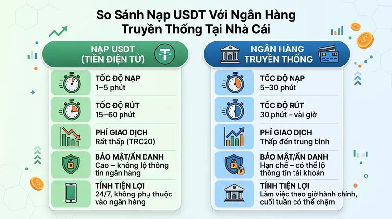 SV88 8 So Sánh Nạp USDT Với Ngân Hàng Truyền Thống Tại Nhà Cái
