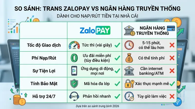 Vin88 8 So Sánh ZaloPay Với Ngân Hàng Truyền Thống Khi Nạp Rút Nhà Cái