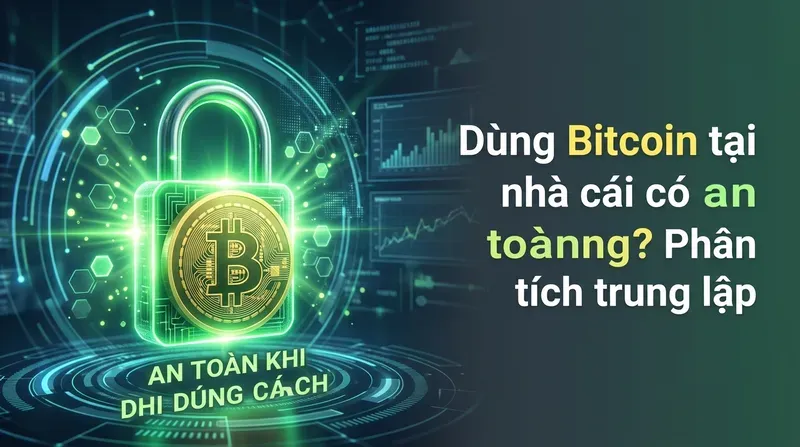 Dùng Bitcoin tại nhà cái có an toàn không? Phân tích trung lập