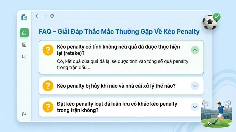 FAQ – Giải Đáp Thắc Mắc Thường Gặp Về Kèo Penalty