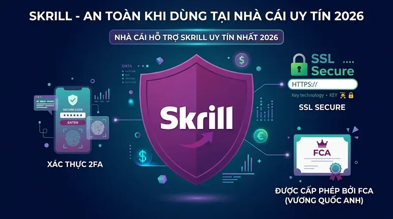 Skrill Có An Toàn Khi Dùng Tại Nhà Cái Hỗ Trợ Skrill Không?